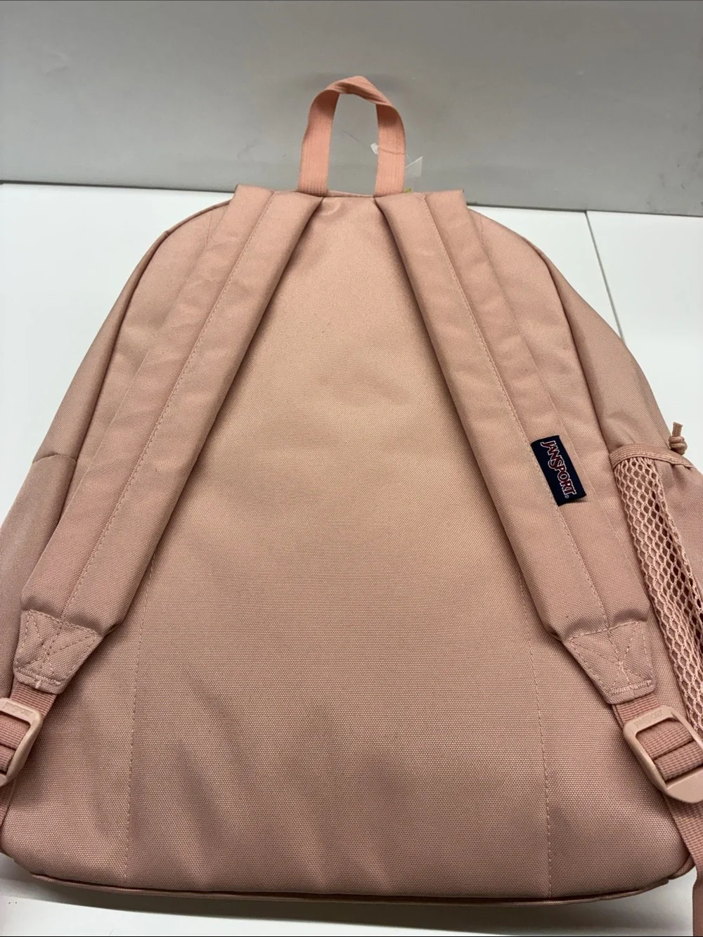 NEW Jansport Pink Canvas Backpack with Front Pocket